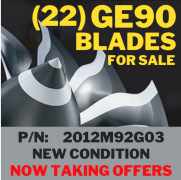 for sale: (22) GE90 Blades P/N